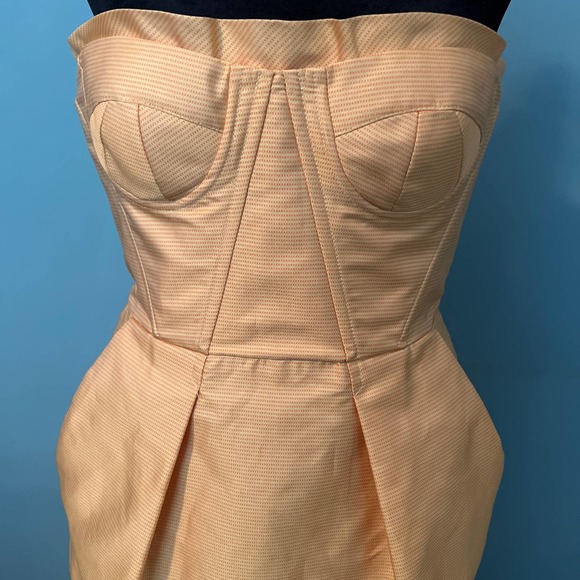 Lisa Baday Strapless Original Silk Dress- 4 - Picture 2 of 6